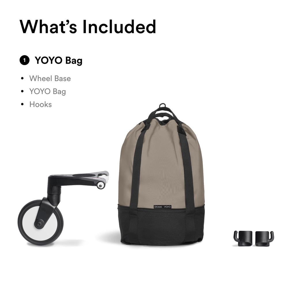 Stokke YOYO Bag Taupe compatible with YOYO2 and YOYO3 strollers