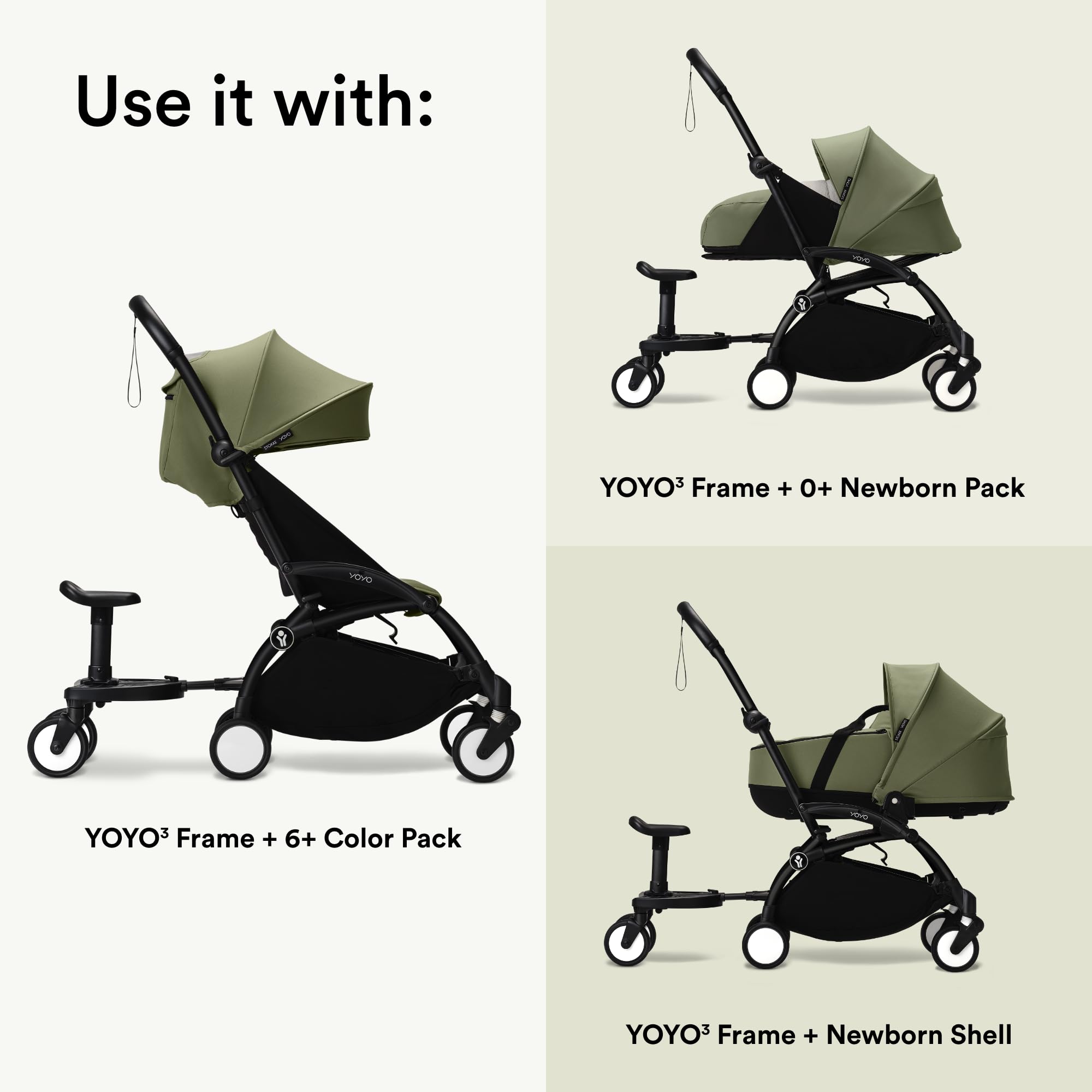 Stokke YOYO Board ready for urban adventures with an extra rider.