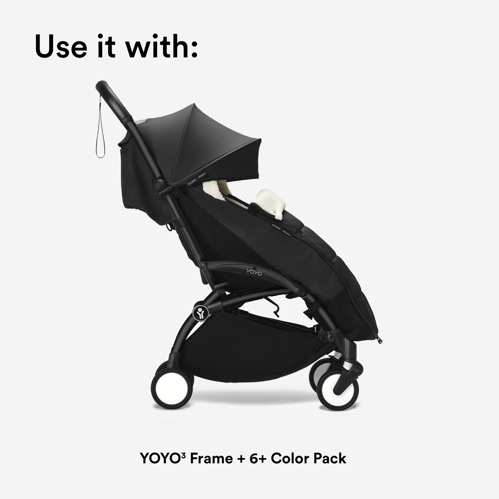 Bottom opening provides anti-dirt protection while keeping baby cozy