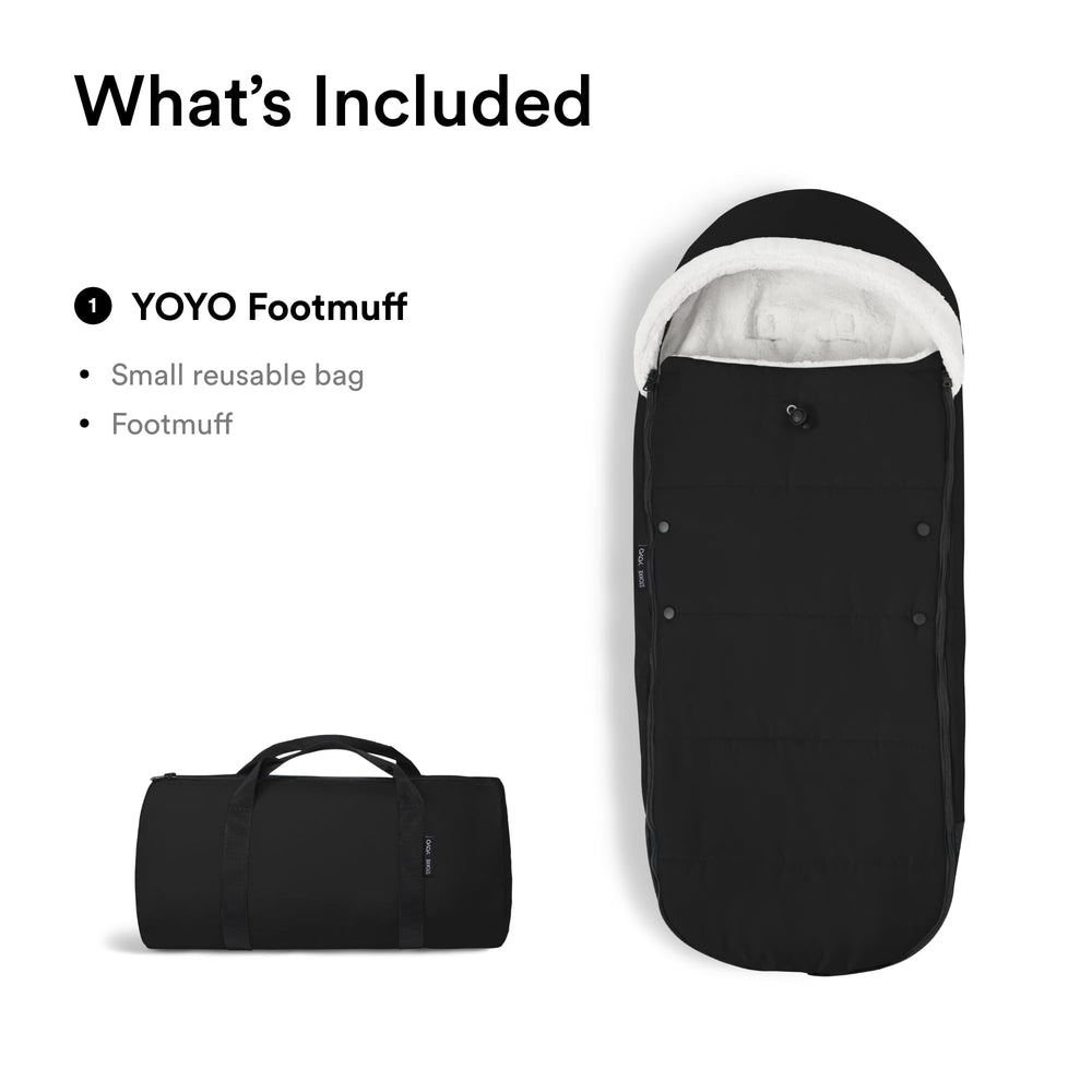 Footmuff includes a small carrying bag for easy storage