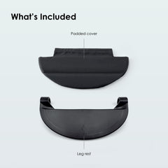 Stokke Yoyo footrest with soft cushion delivering gentle support during rides.