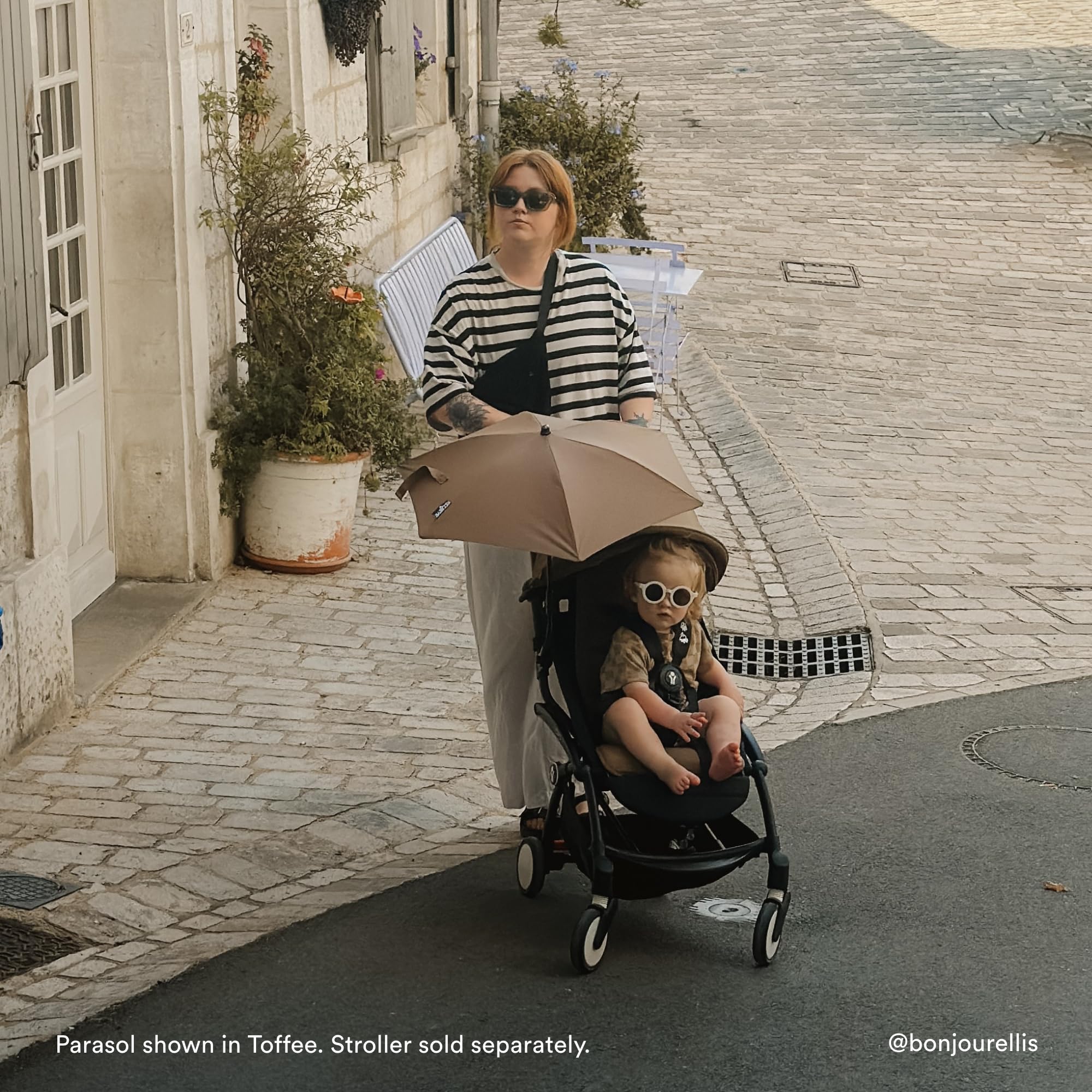 Stokke YOYO Parasol Aqua with six-color pack compatibility for style options