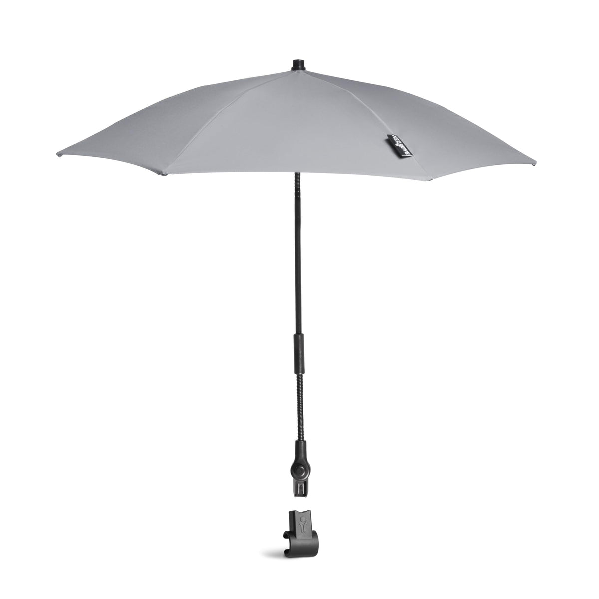 Stokke Yoyo Parasol Stone provides UPF 50+ sun protection for outdoor outings.