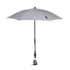 Stokke Yoyo Parasol Stone provides UPF 50+ sun protection for outdoor outings.