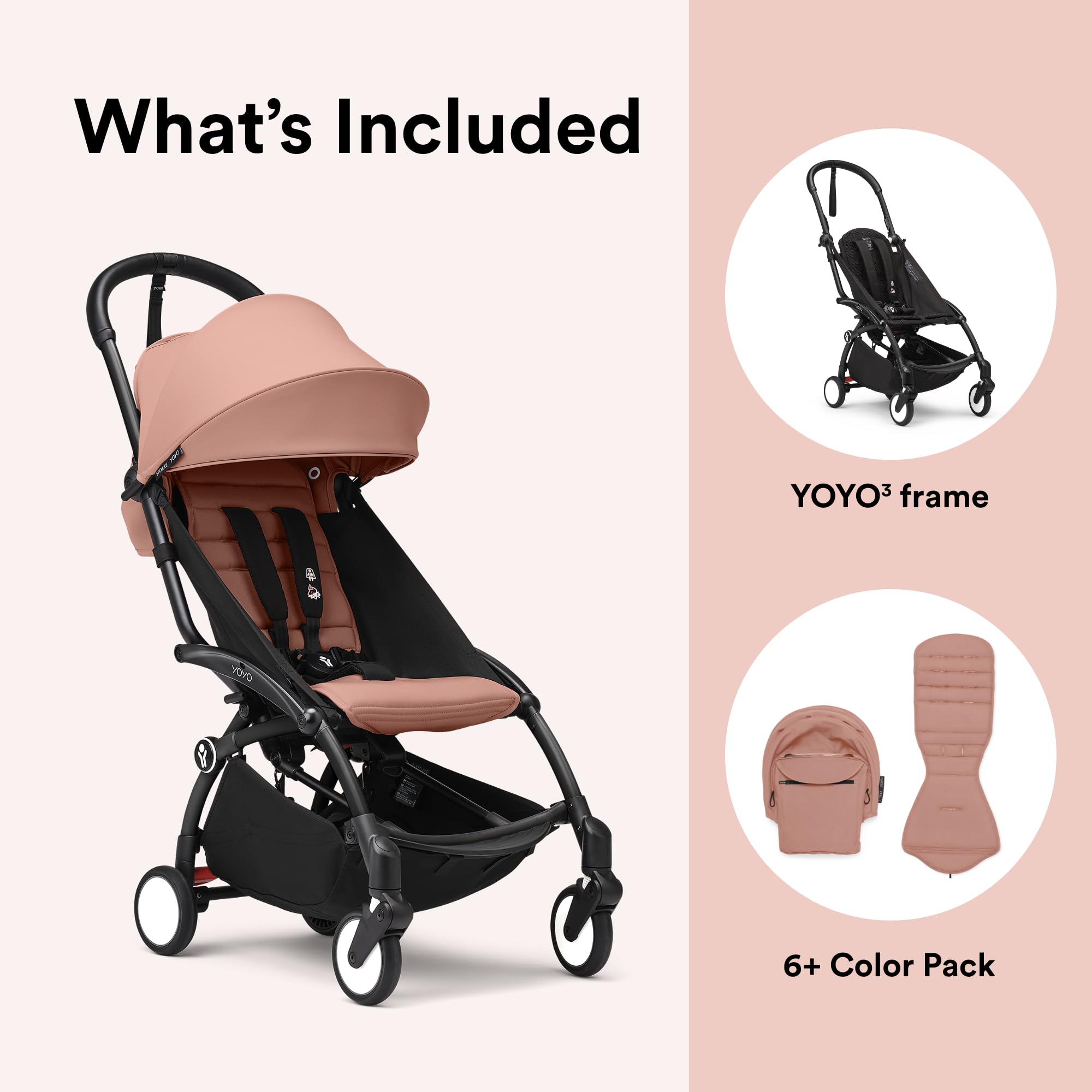 Stokke YOYO3 remains compatible with BABYZEN YOYO2 and Stokke YOYO3.