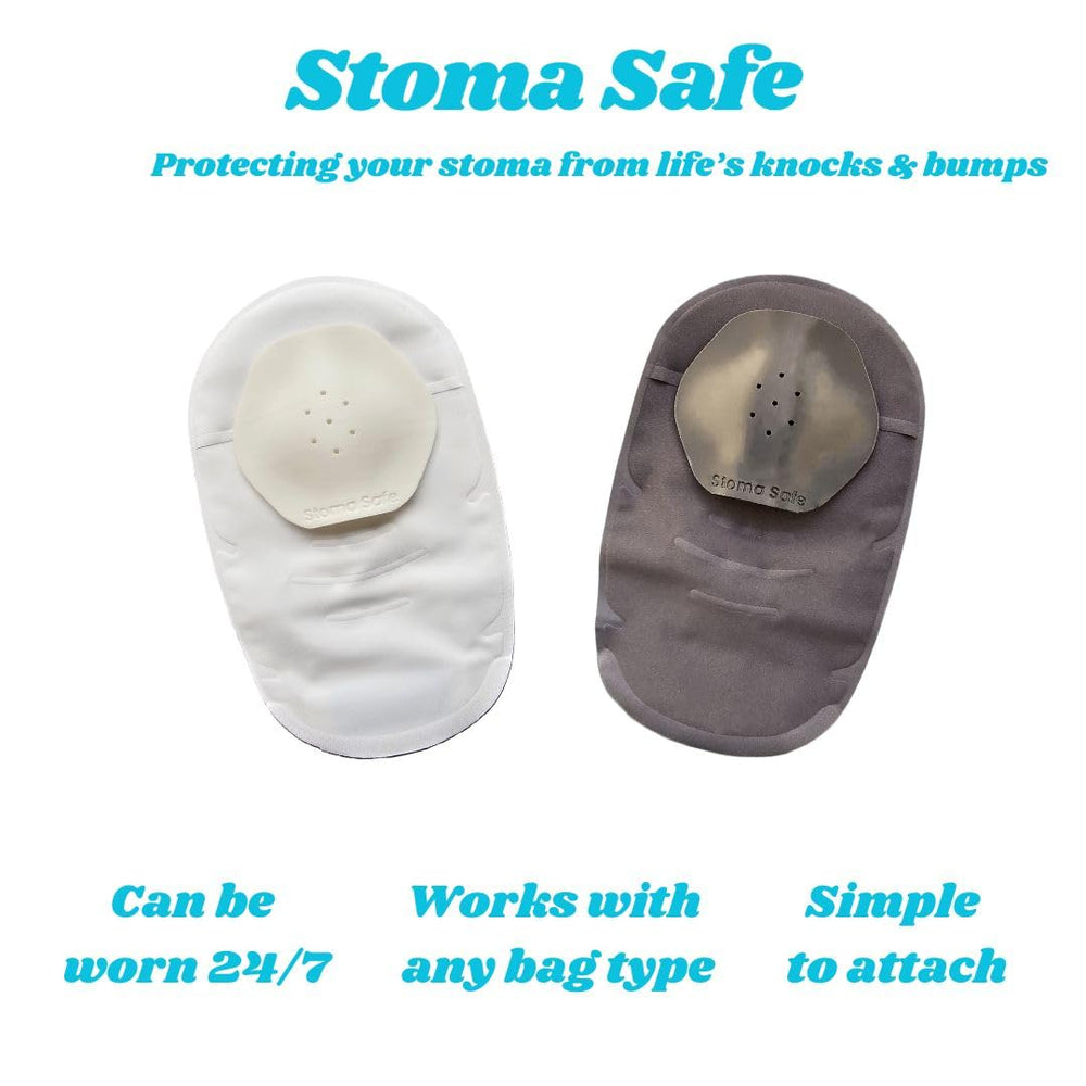 Stoma Safe unobtrusive-profile highlights minimal bulk during daily use.
