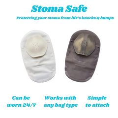 Stoma Safe unobtrusive-profile highlights minimal bulk during daily use.