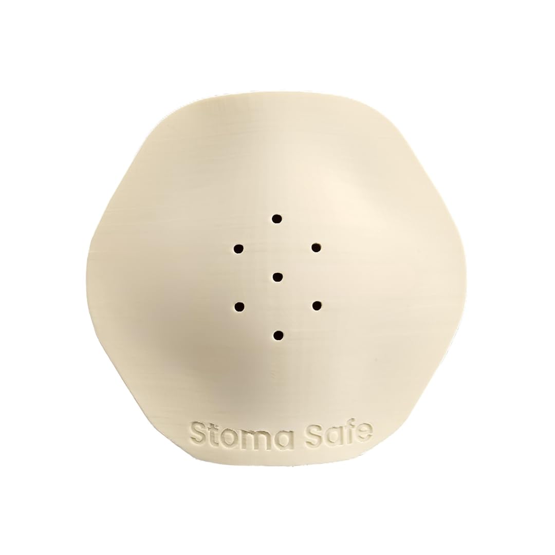 Stoma Safe wear-under-clothes shows low-profile design for 24x7 wear.