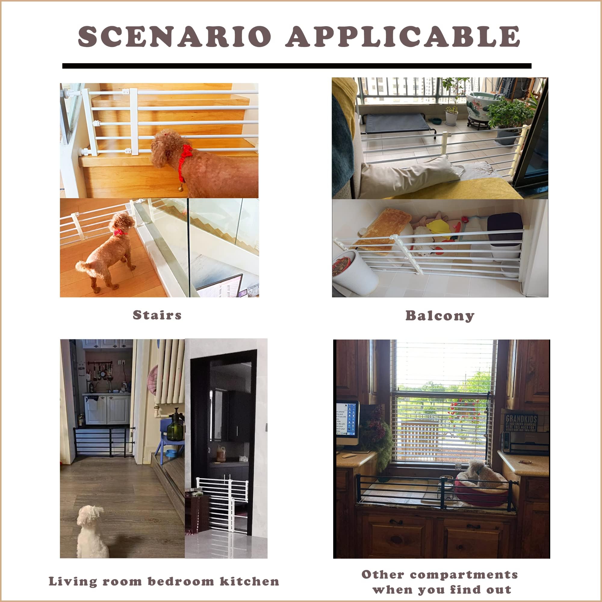 Stoneglow multi-use pet gate suitable for indoor and outdoor spaces.