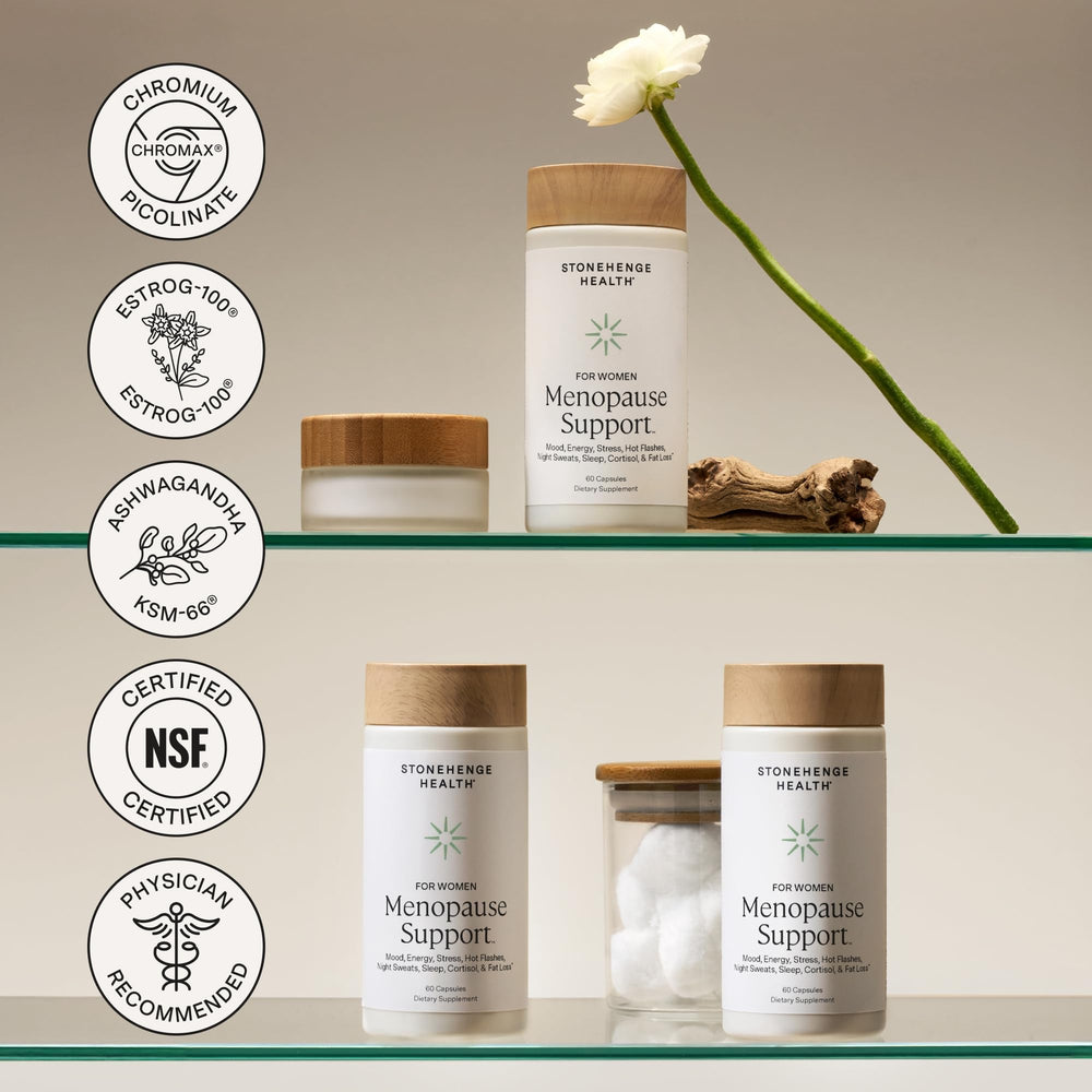 Stonehenge Health ingredients table highlighting key nutrients.