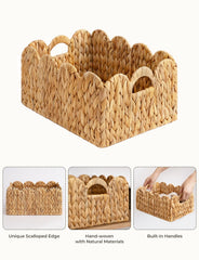 StorageWorks basket with built-in handles for easy transport between rooms.