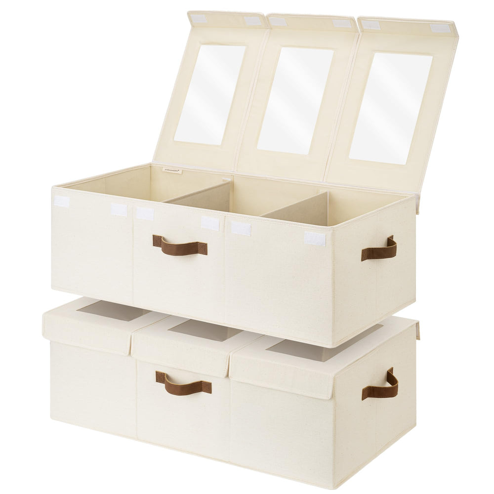 StorageWorks-beige toy bin suitable for bedrooms and playrooms