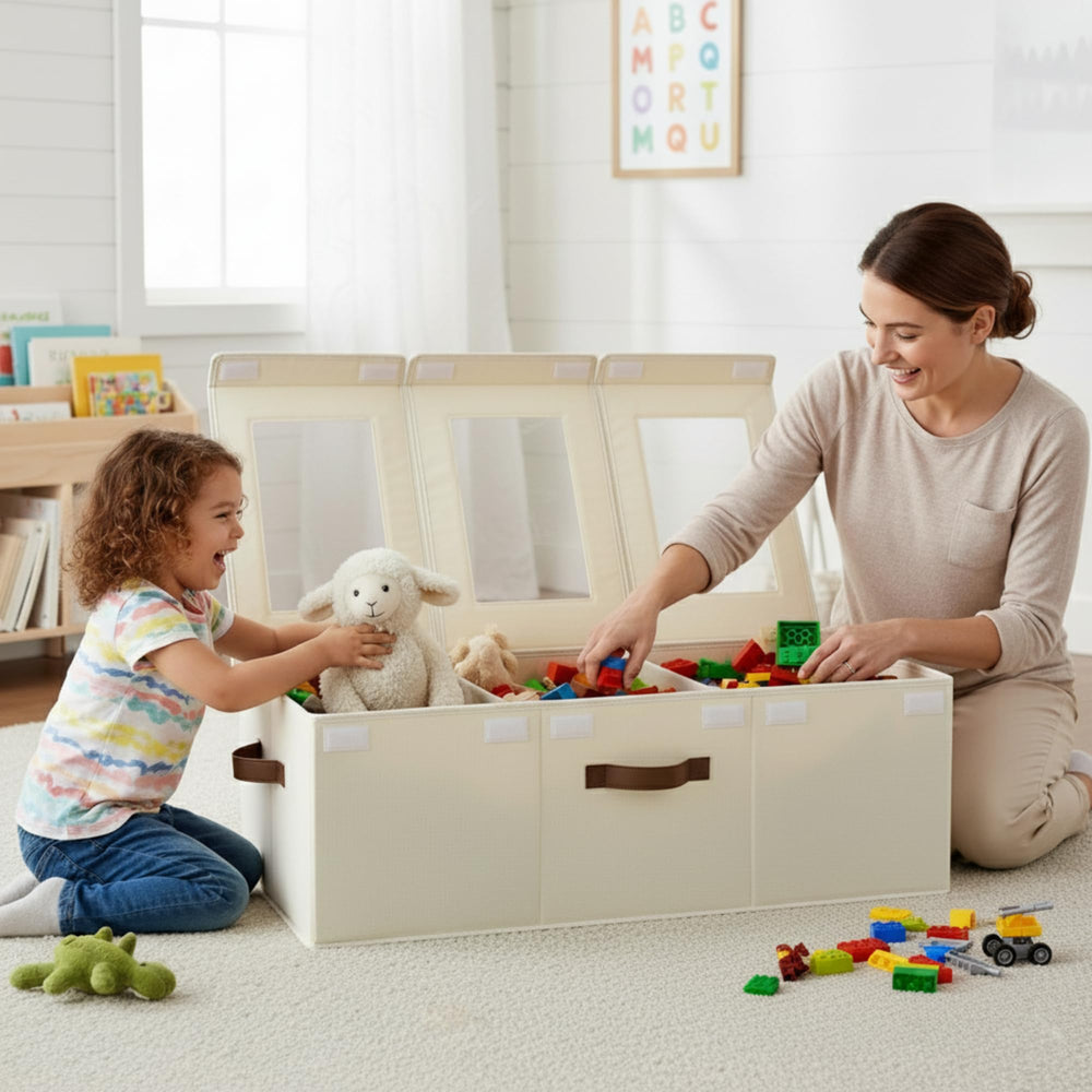 StorageWorks collapsible toy bin with durable PP construction for long lasting use