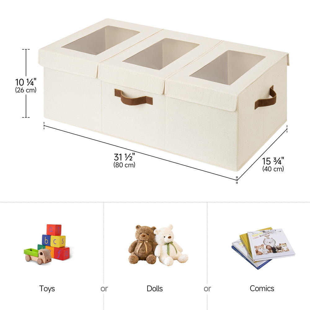 StorageWorks toy bin with removable dividers for customizable spaces