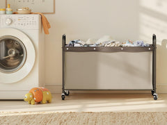 StorageWorks toy chest with metal frame, durable construction for busy families.