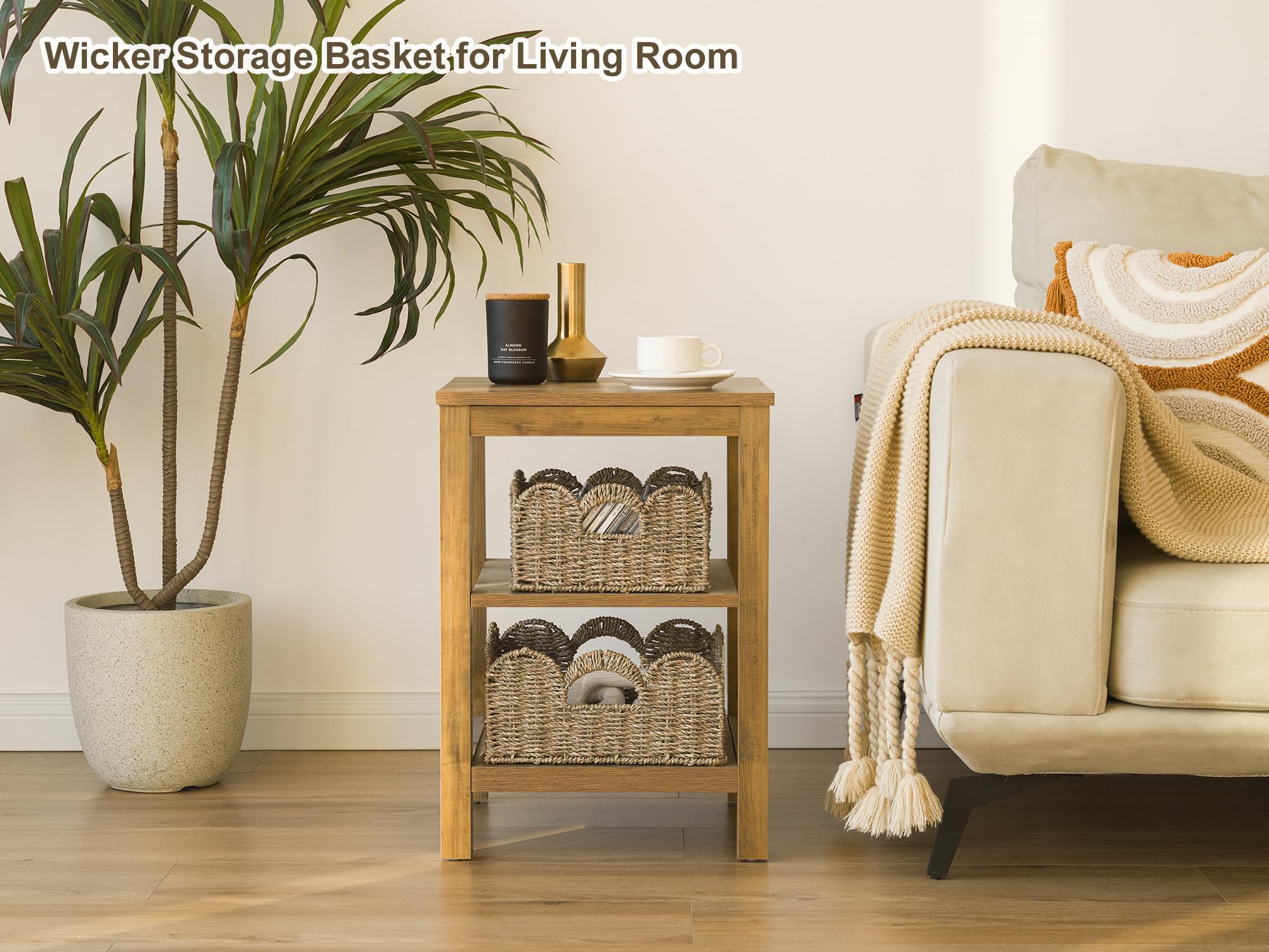 StorageWorks natural-materials basket profile shows sturdy construction.
