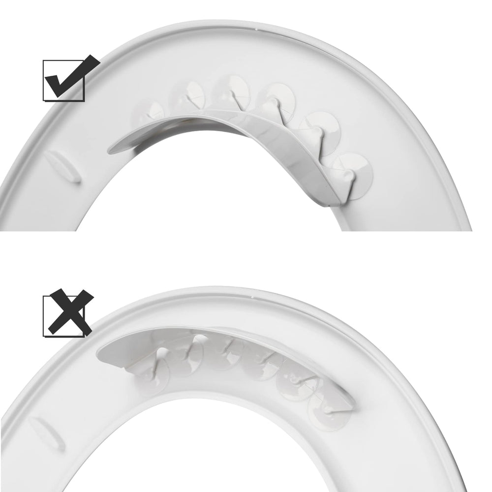 Storchenbeck Urine Deflector includes 12 magic stickers for rough surfaces.