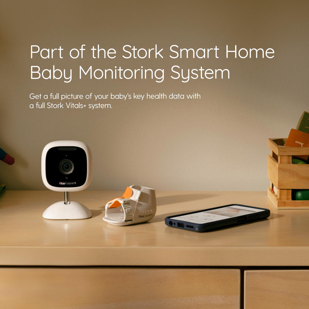 Stork Masimo Camera 2-way audio lets you speak softly to soothe