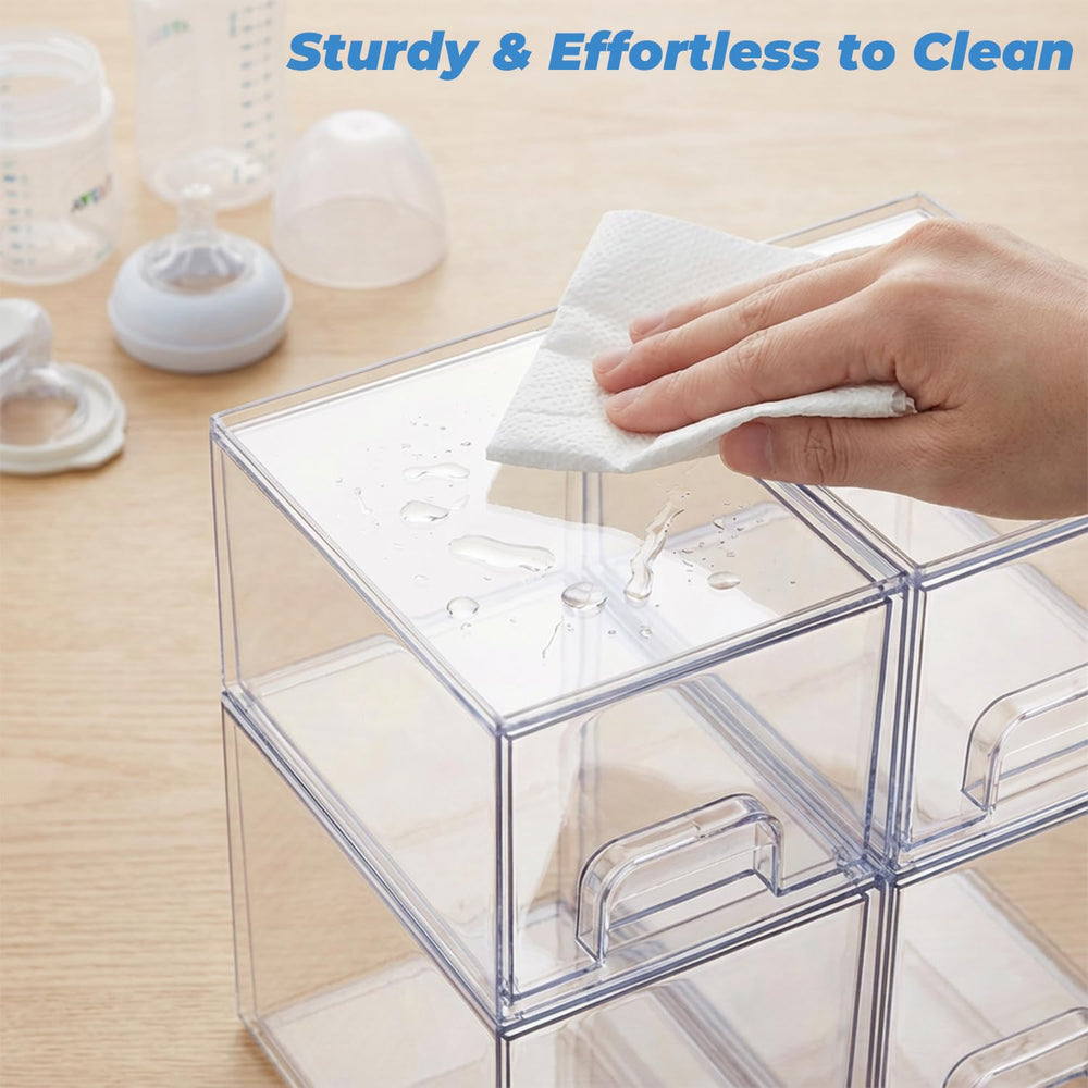 Stowgo smooth pull-out drawers for one-handed access