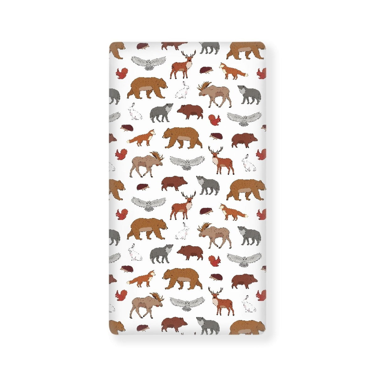 Streeyiu fox-pattern baby crib sheet adds playful style to the nursery.