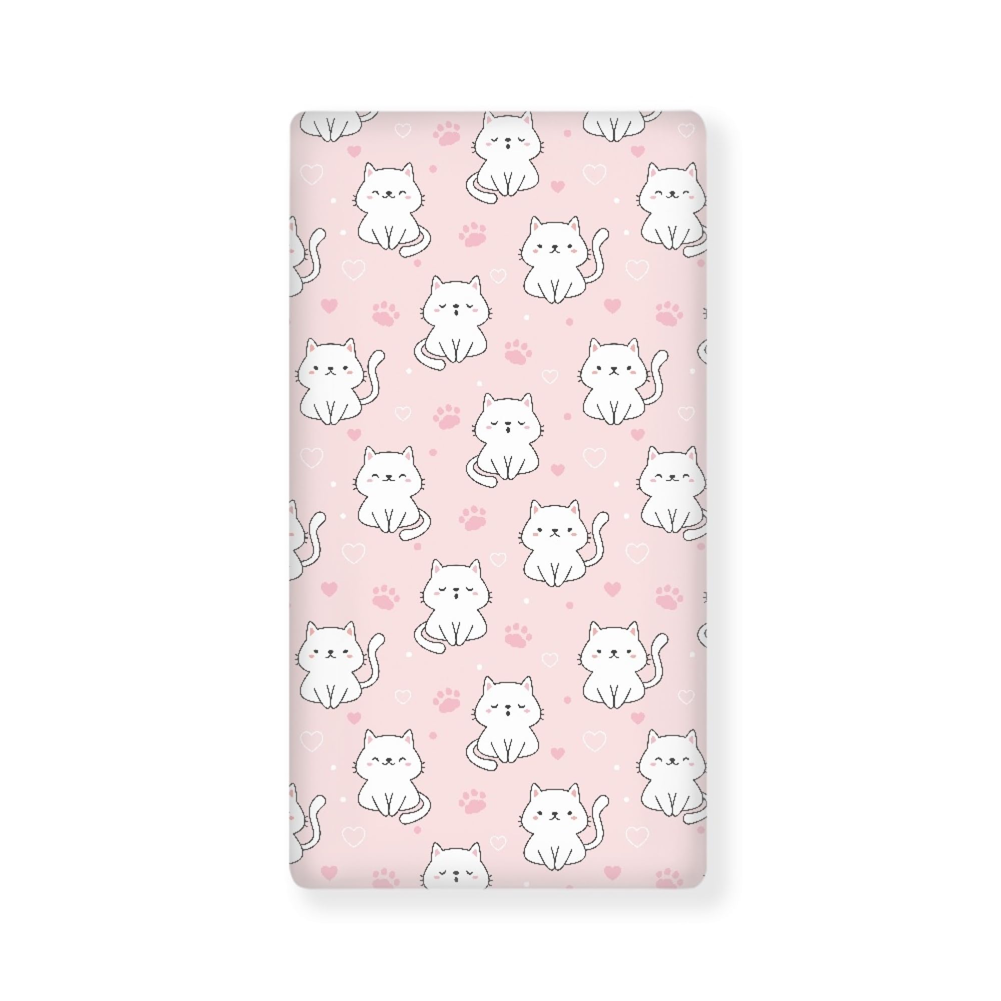 Streeyiu cats baby crib sheet pink fits standard crib securely for comfy sleep