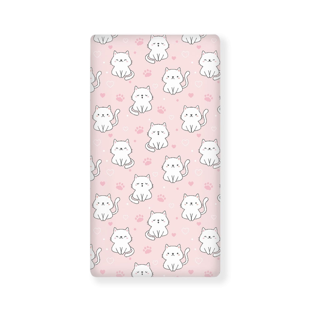 Streeyiu cats baby crib sheet pink fits standard crib securely for comfy sleep