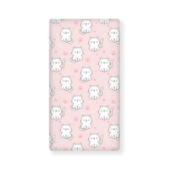 Streeyiu cats baby crib sheet pink fits standard crib securely for comfy sleep