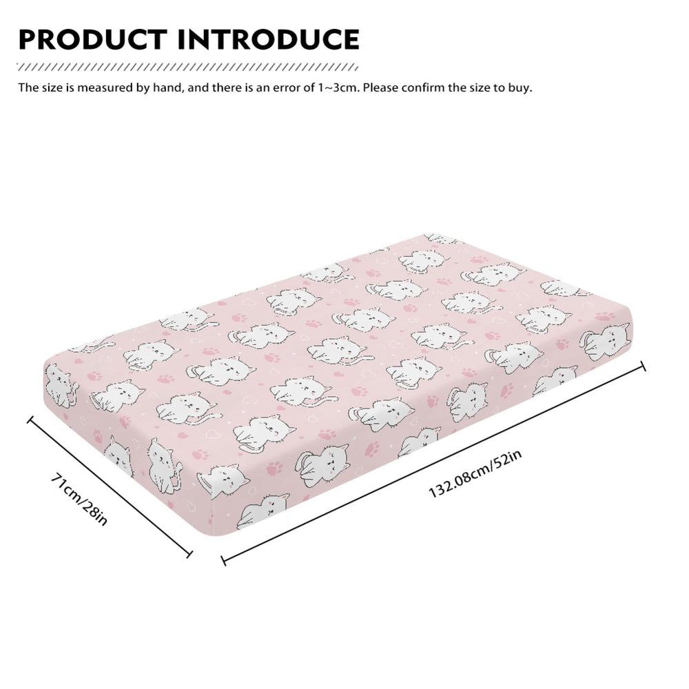 Streeyiu fitted crib sheet with elasticized edges keeps mattress in place