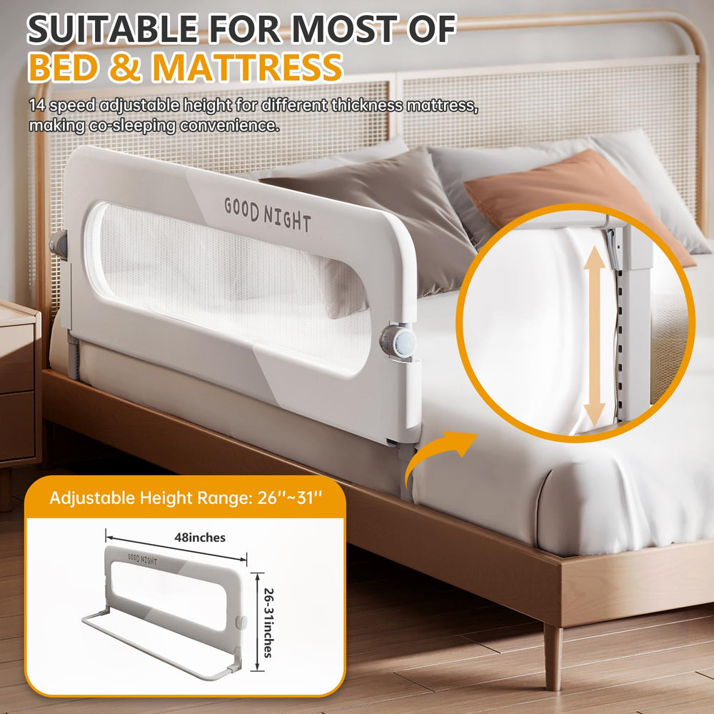Strenkitech Bed Rails feature breathable mesh for visibility and comfort.