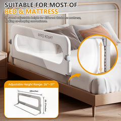 Strenkitech Bed Rails feature breathable mesh for visibility and comfort.