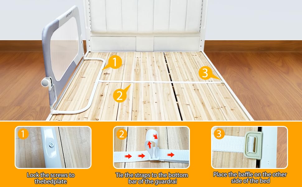 Strenkitech Bed Rail easily converts to twin or queen beds.