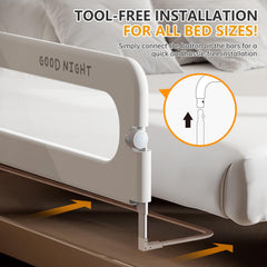Strenkitech bed rails height adjustable to fit different mattress thicknesses