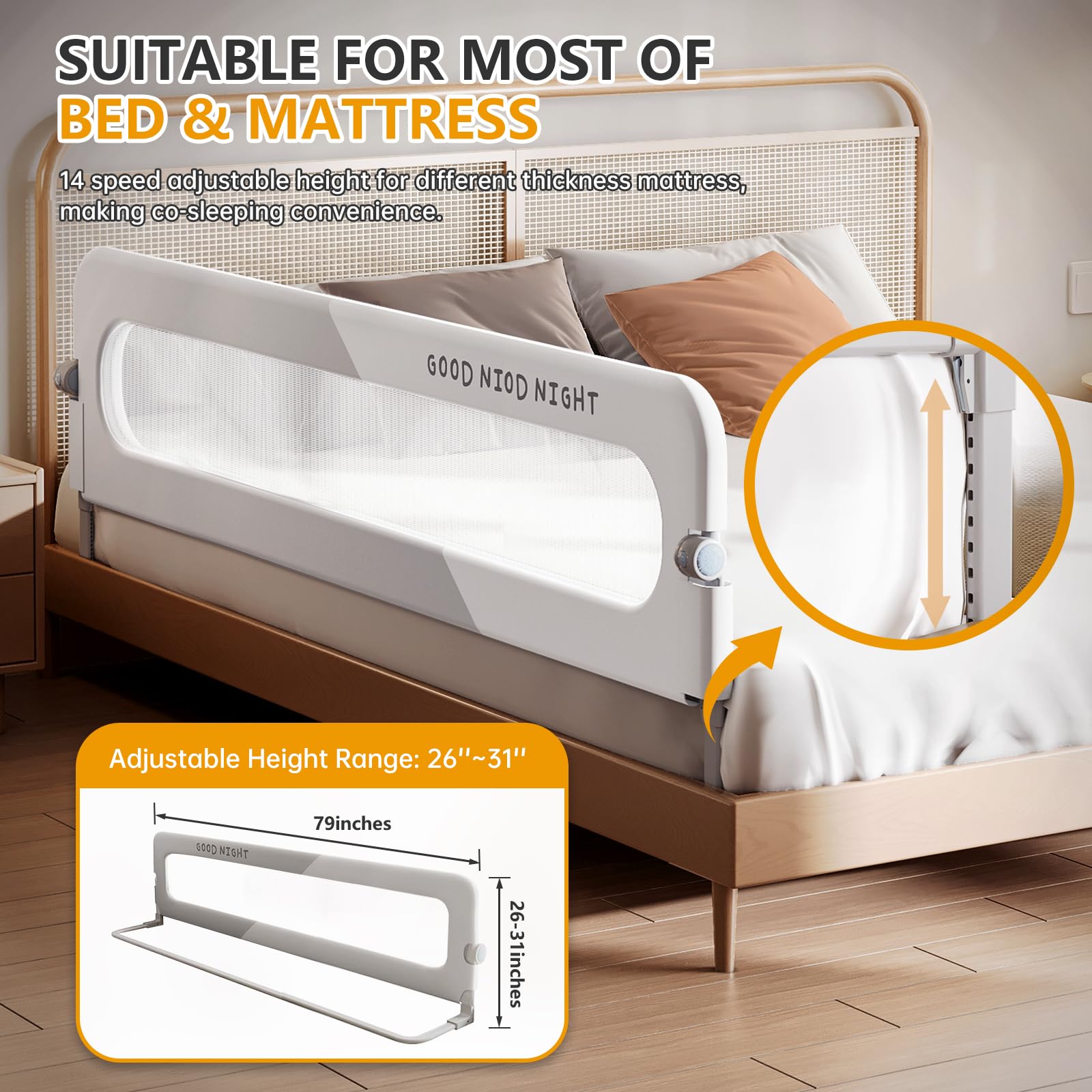 Strenkitech breathable mesh bumper supports airflow and parental monitoring.