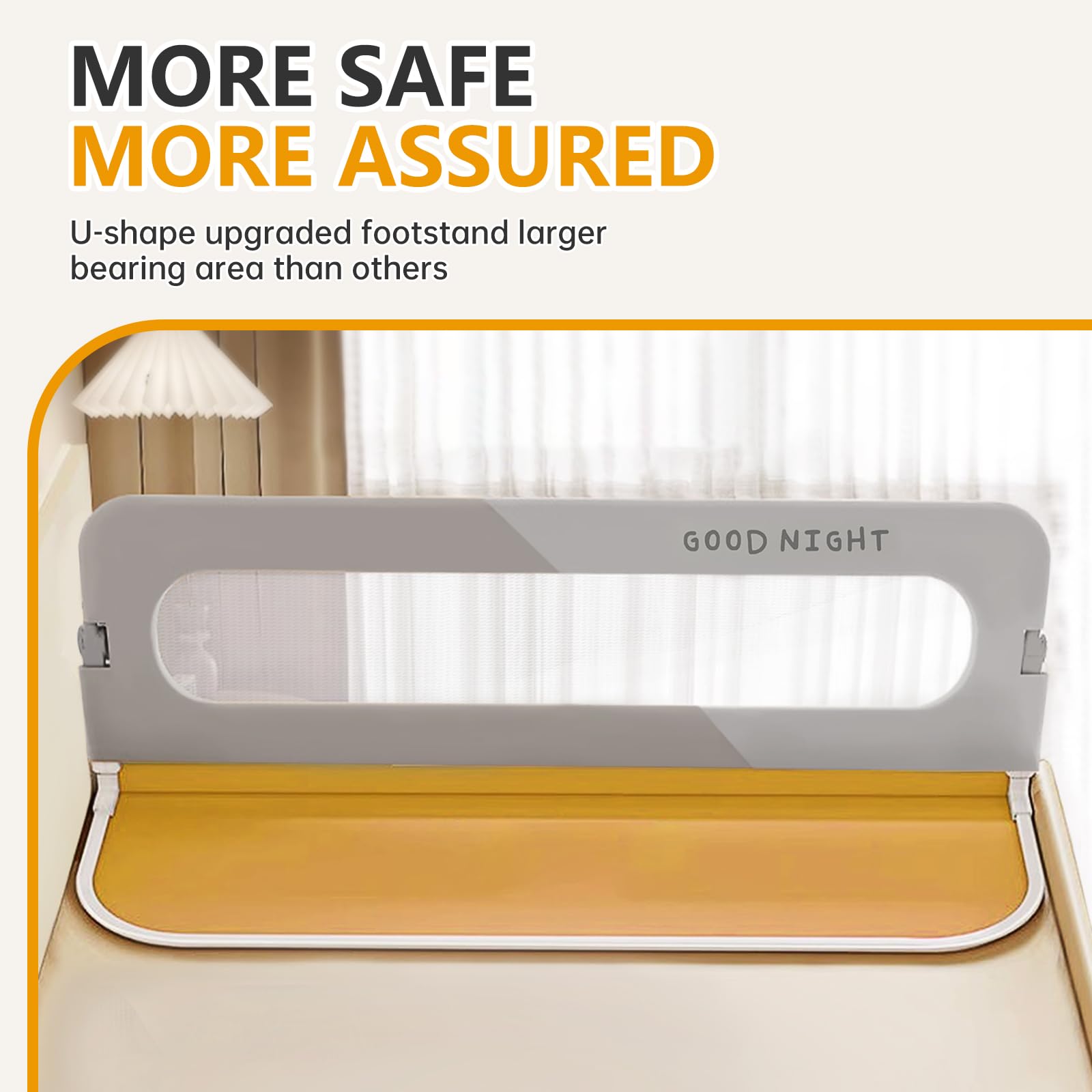 Strenkitech crib-to-twin-bed conversion guard rail supports growing family