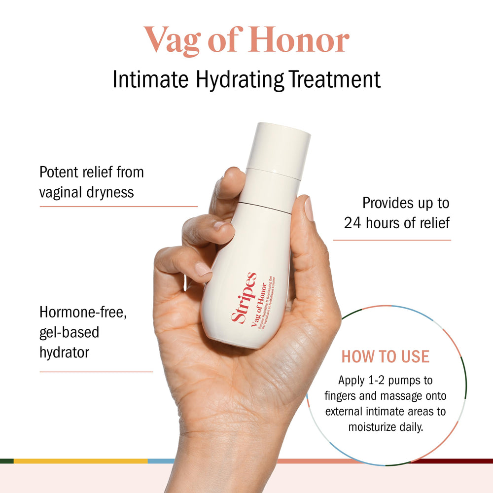 STRIPES Vag Honor application scene shows easy pump use for comfort.