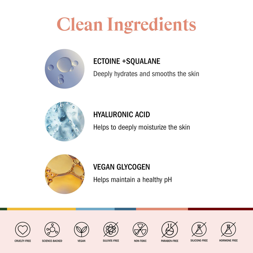 STRIPES Vag Honor product on skin demonstrating soothing moisture.