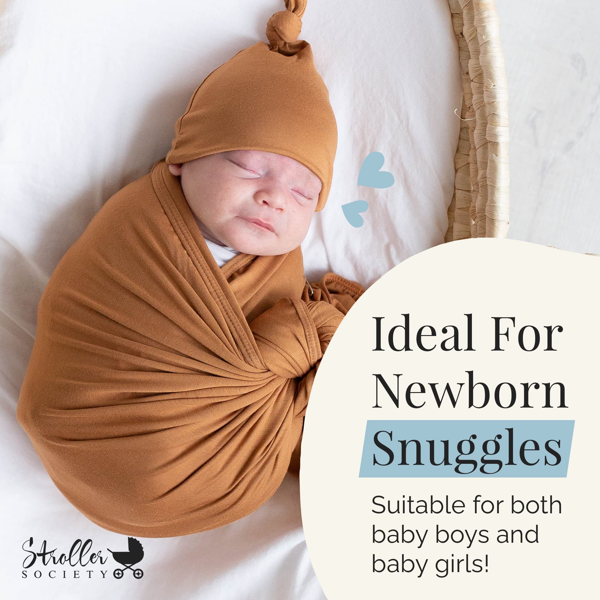 Stroller Society soft, stretchy blanket designed for daily baby wraps
