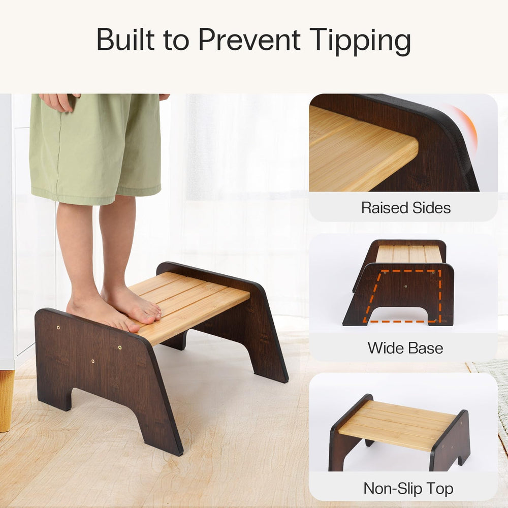 Durable bamboo construction from StrongTek for daily toddler use.