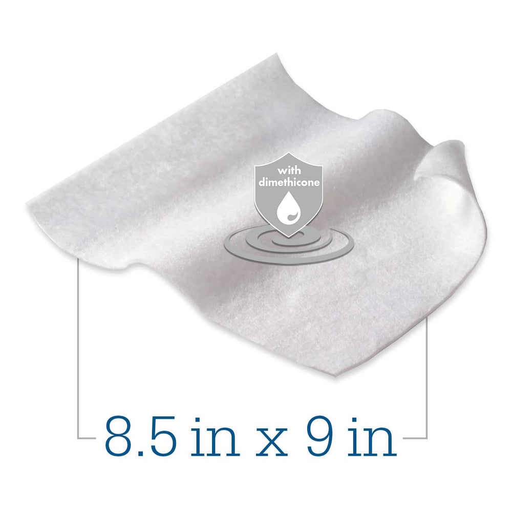 Stryker Comfort Shield cloths opened for easy, mess-free application.