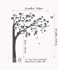Studio Quee birds and blossoms wall art adds playful focal point