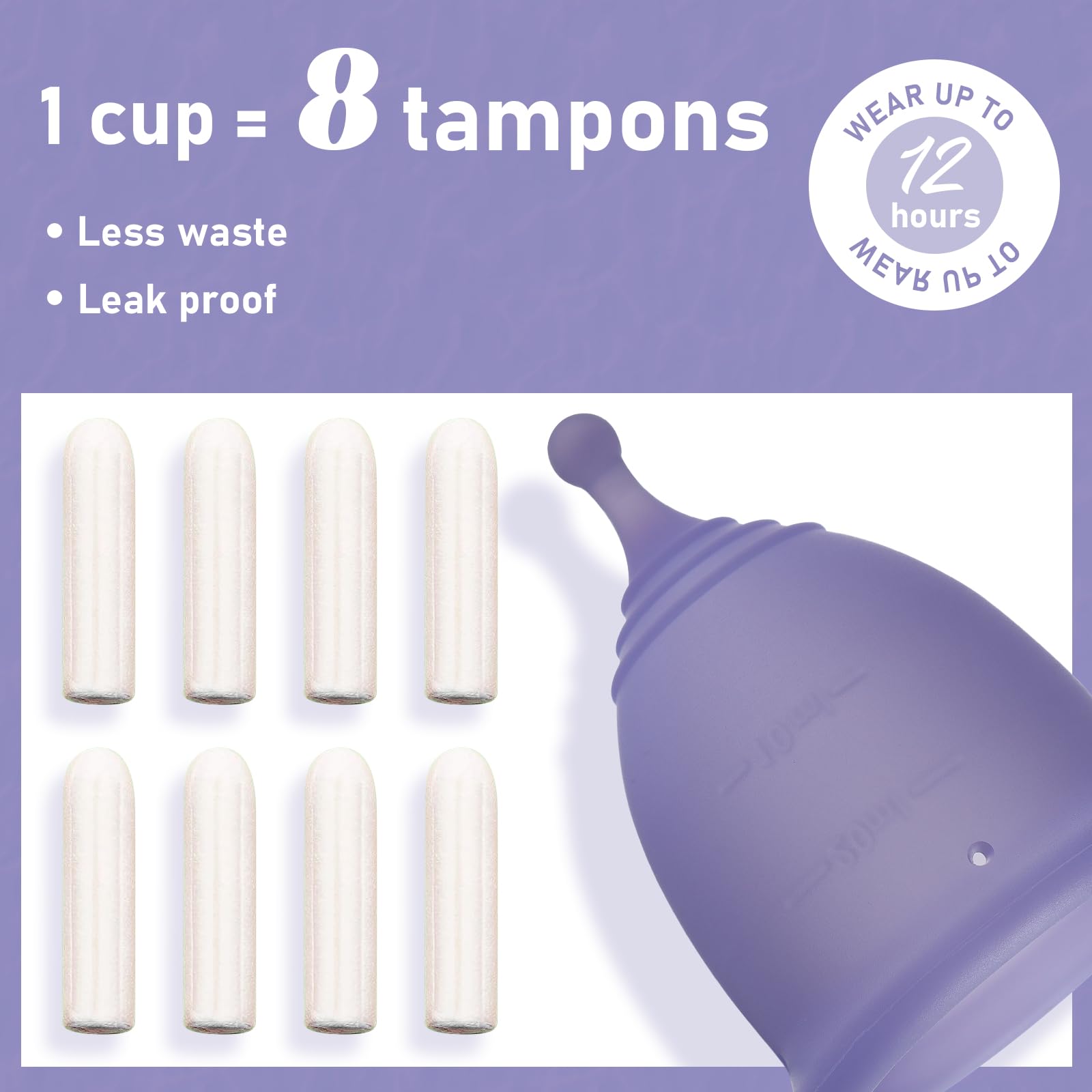 Stunncup Violet Small Cup eco-friendly design promotes cost savings