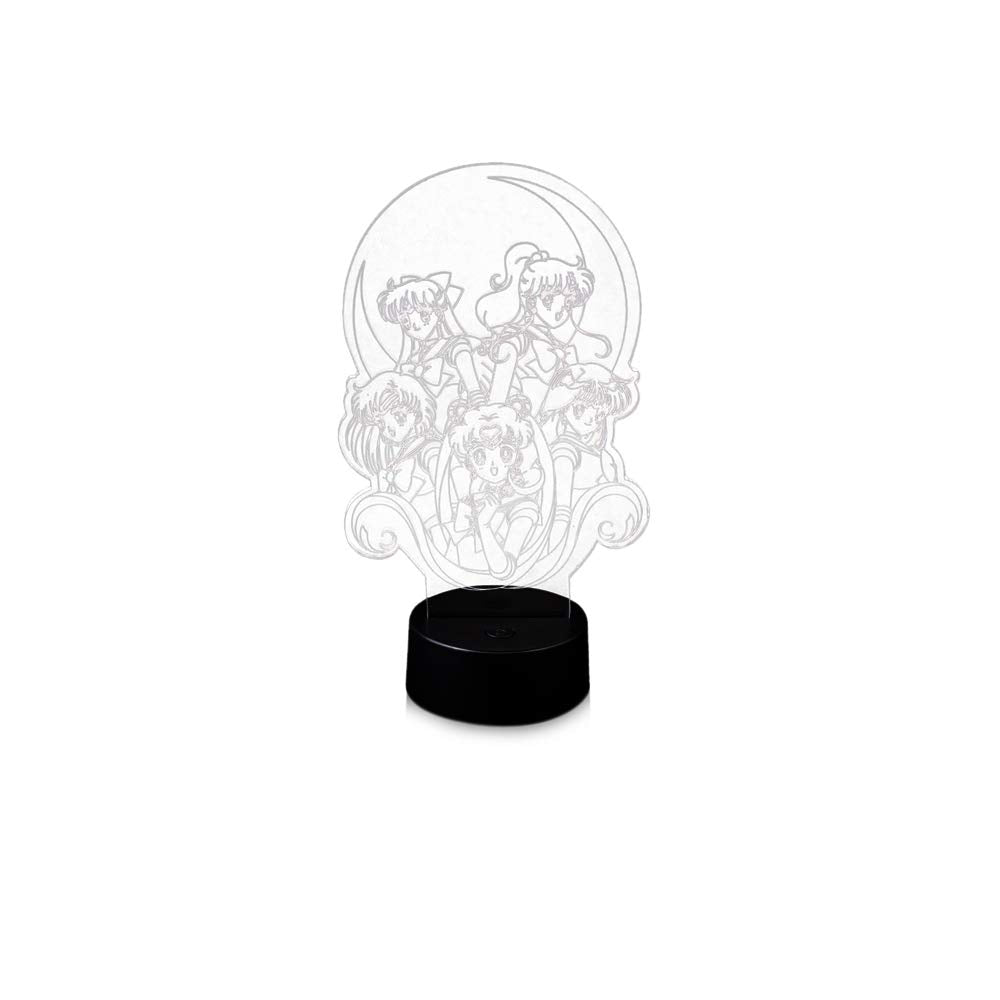 Stunned Mind Sailor Moon lamp with pink glow for cozy study and relaxation.