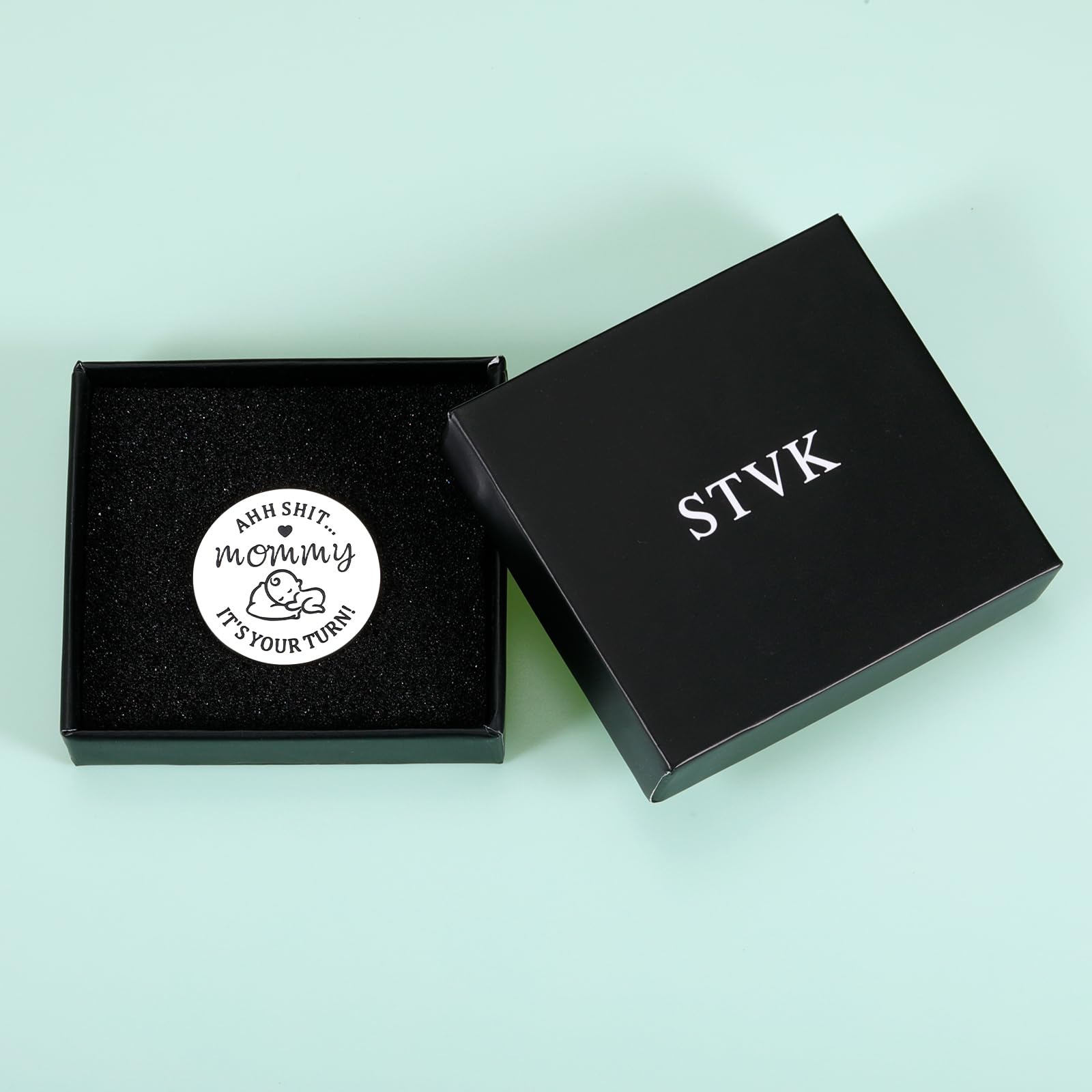 Durable STVK stainless steel coin with polished finish for daily use
