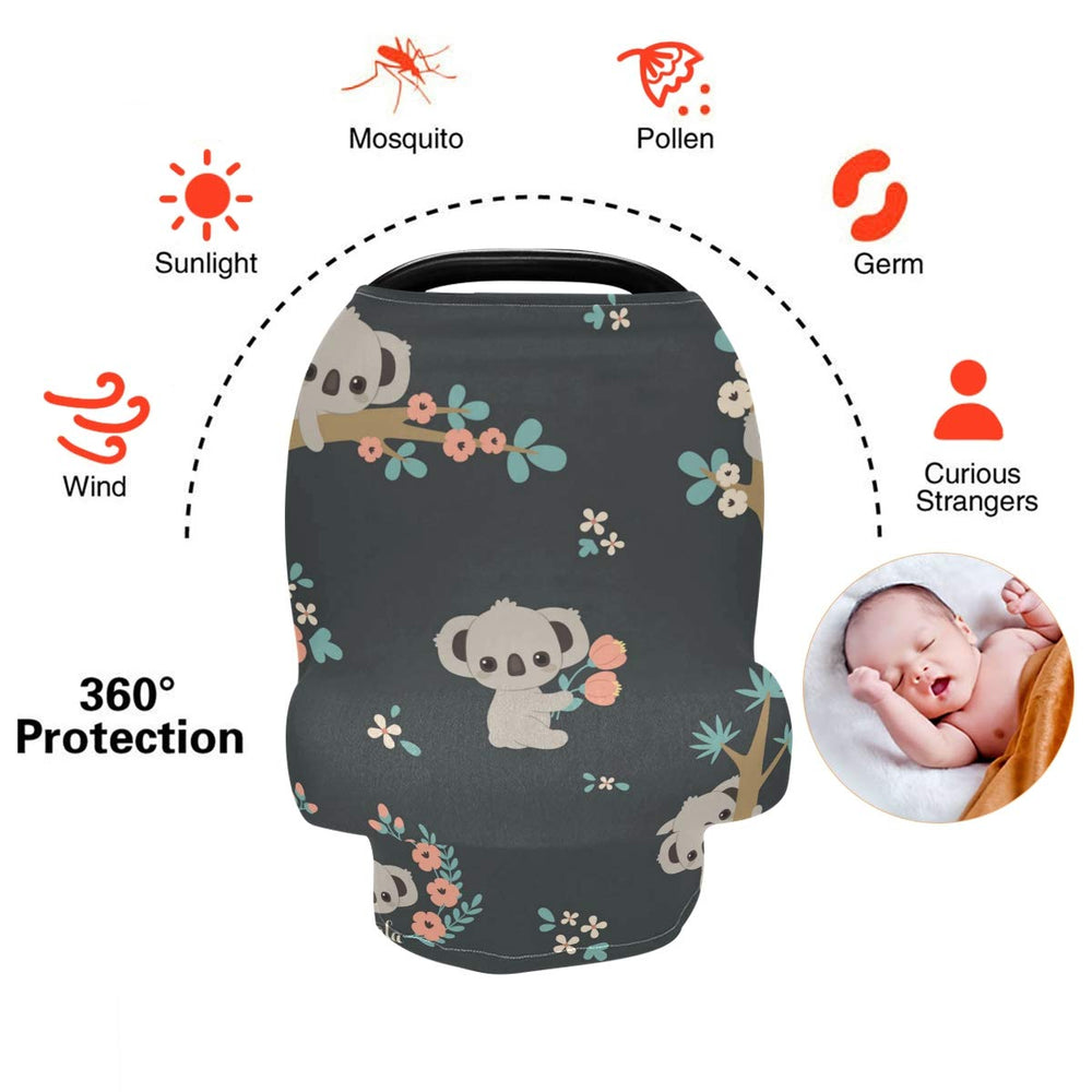 SUABO Koala infinity scarf multi-use cover for mom.