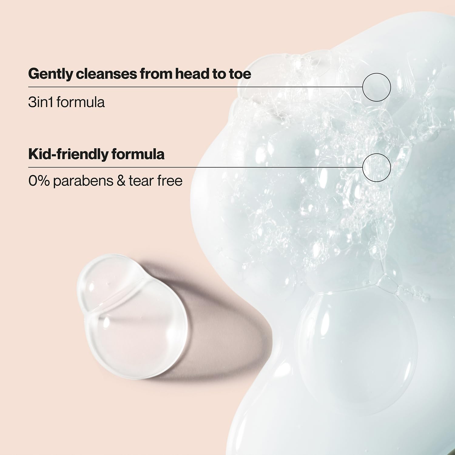 Close-up of Suave Kids SpongeBob JellyFish bottle emphasizing playful scent.