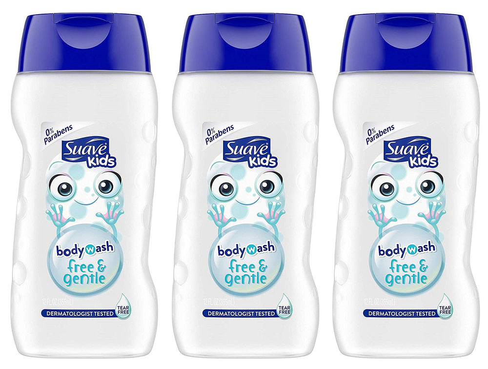 Suave Kids Free and Gentle bottle pour for tear-free cleansing