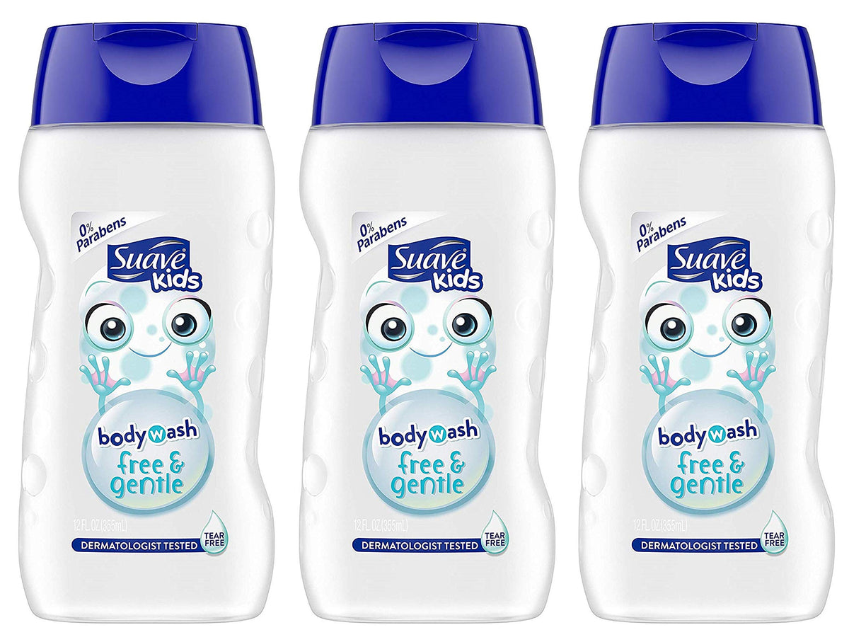 Suave Kids Free and Gentle bottle pour for tear-free cleansing
