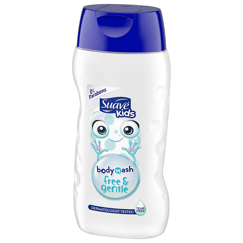 Soft skin after rinse with Suave Kids