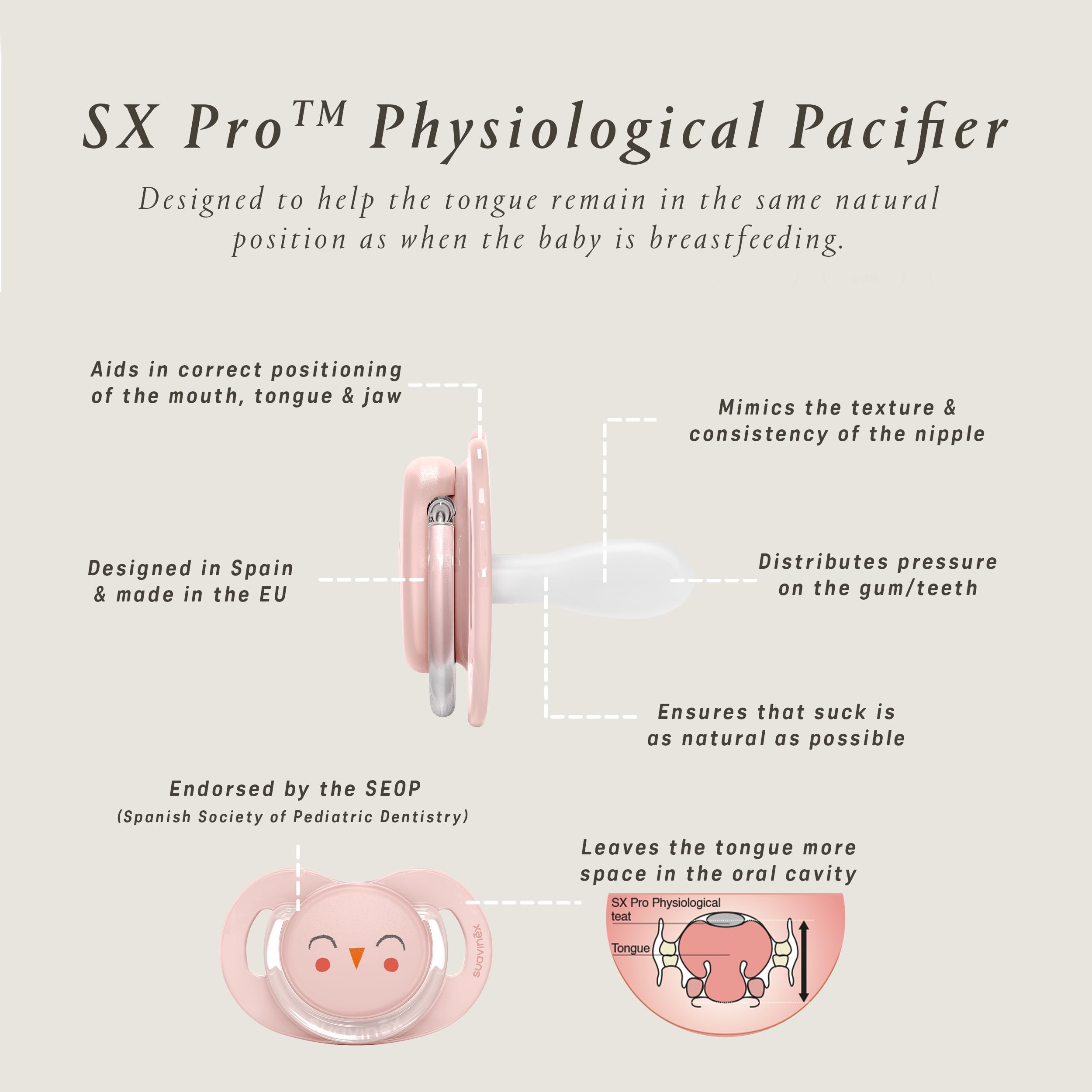 Bonhomia case pairs with pacifier for clean storage.