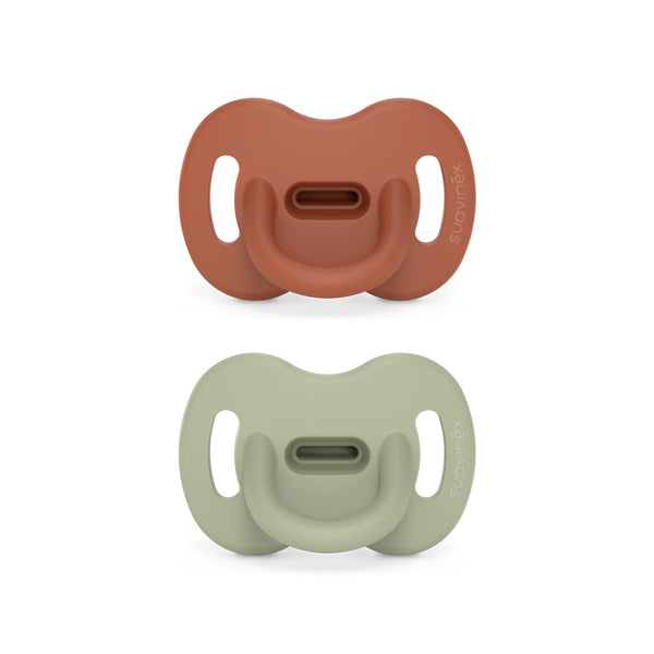 Suavinex Color Essence SX PRO pacifier holder loop keeps pacifiers secure on stroller bars.
